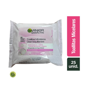 Toallitas Desmaquillantes Todo En Uno Garnier Skin Active 25un