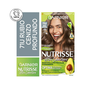 Tinte Nutrisse Ult Cob 71U Rubio Cenizo Profundo Garnier