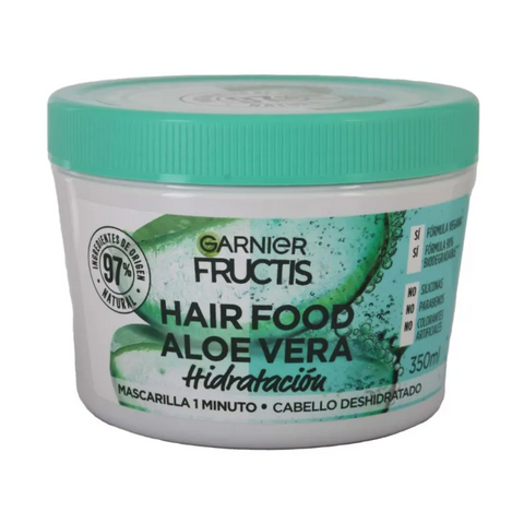 Garnier Mascarilla de Hidratación 1 minuto Fructis Aloe Vera 350 ML