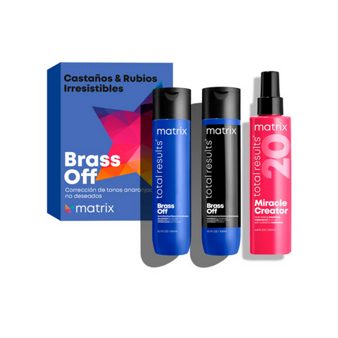 Set Brass Off Shampoo y Acondicionador + Miracle Creator Matrix