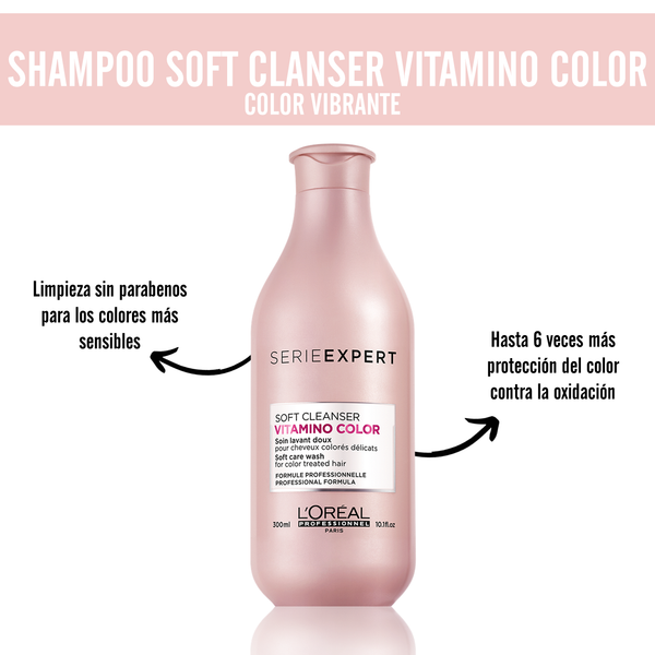 Shampoo Soft Clean Vitamino Color 300 ml L'Oréal Professionnel