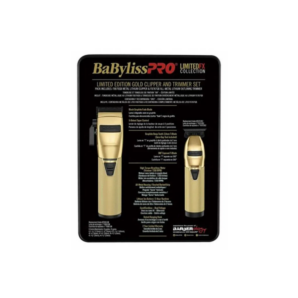 Kit Babylisspro BHOLPK2GBUZ Cortadora + Desvelladora Gold/Black 918808