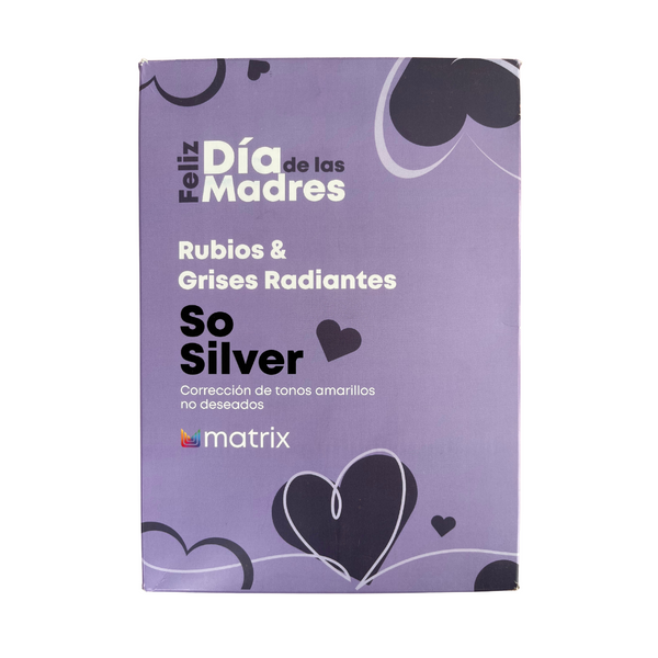 Pack Día de Madre So Silver Shampoo 300ml, Acondicionador 300ml y Miracle Creator 400ml Matrix