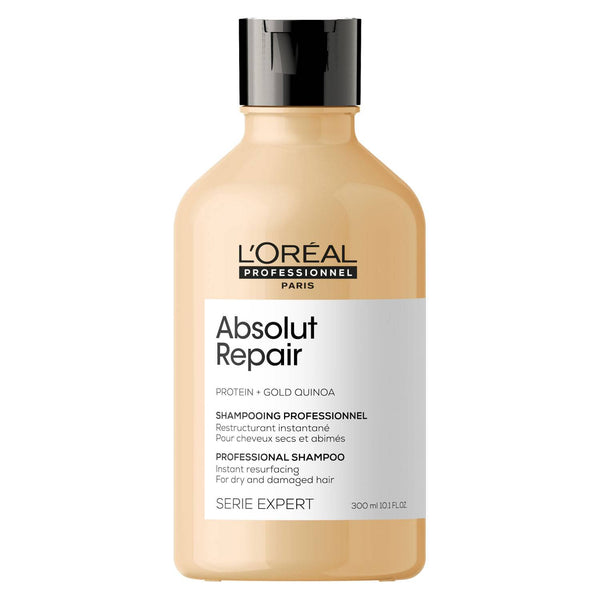 Pack Shampoo Absolut Repair Gold Quinoa 300 ML + Acondicionador Absolut Repair Gold Quinoa 200 ML + Estuche