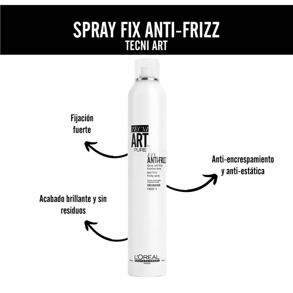 Laca Tecni Art Fix Anti Frizz 400 Ml