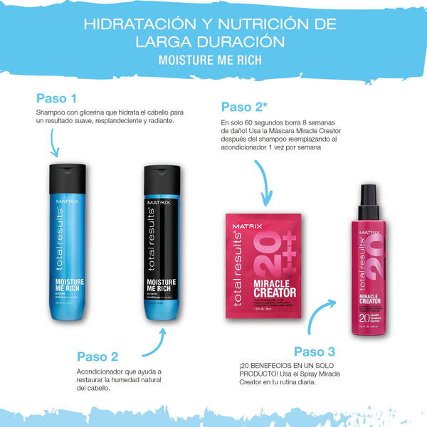 Acondicionador Moisture Me Rich Cabello Seco 300 Ml