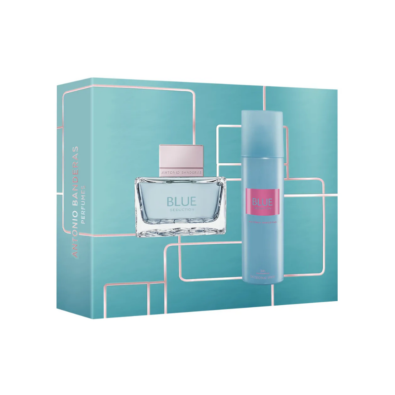 Antonio Banderas Blue Seduction EDT 80 ML + Deo 150 ML Mujer SET