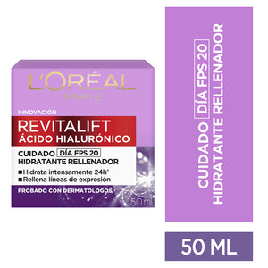 Crema De Día Anti-Arrugas Revitalift Ácido Hialurónico 50ml