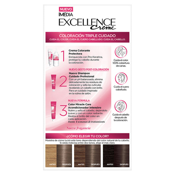 Tinte Excellence Creme 6.11 Rubio Oscuro Cenizo Profundo