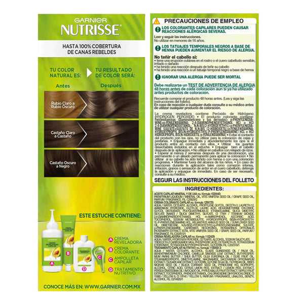 Tinte Nutrisse Ult Cob 50U Castaño Claro Profundo Garnier