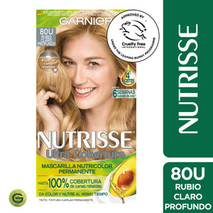 Tinte Nutrisse Ult Cob 80U Rubio Claro Profundo Garnier