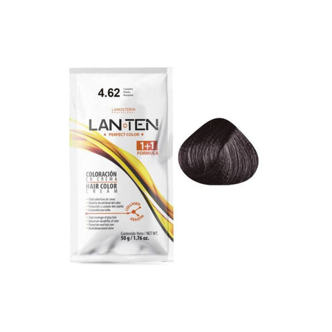 Coloración en Crema 4.62 Castaño Medio Borgoña (Incluye activador)