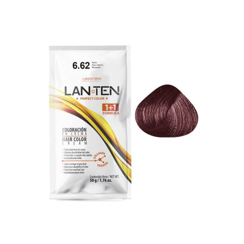 Coloración en Crema 6.62 Rubio Rojo Intenso Nacarado (Incluye activador)