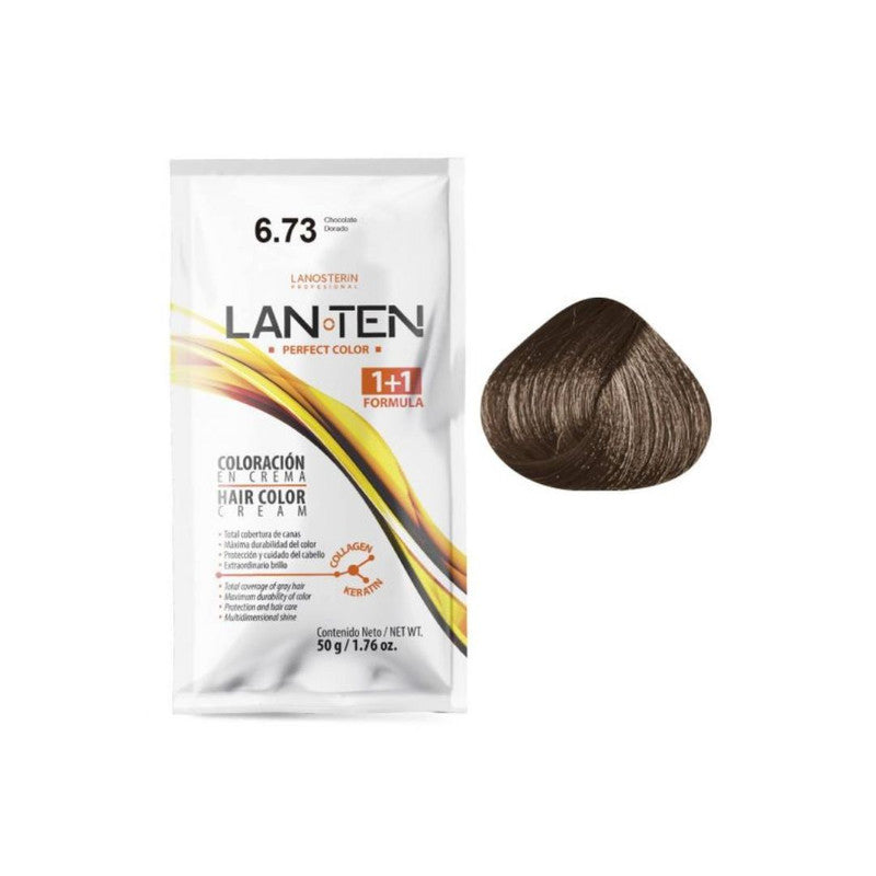 Coloración en Crema 6.73 Chocolate Dorado (Incluye activador)