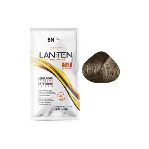 Coloración en Crema 6N Rubio Oscuro (Incluye activador)