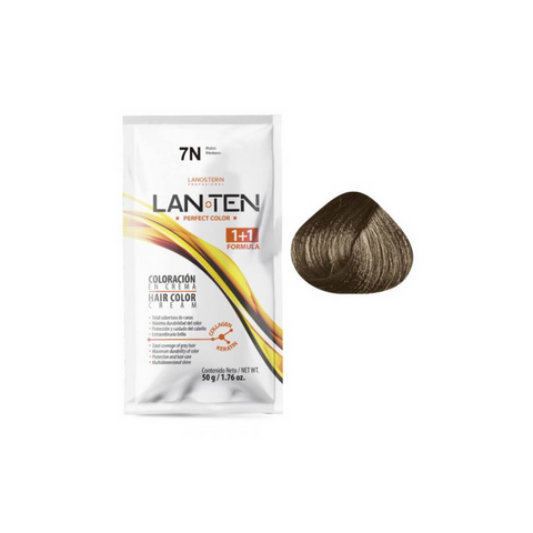Coloración en Crema 7N Rubio Mediano (Incluye activador)
