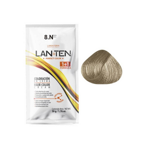 Coloración en Crema 8N Rubio Claro (Incluye activador)