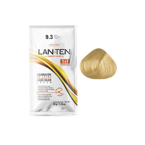 Coloración en Crema 9.3 Rubio muy Claro Dorado (Incluye activador)