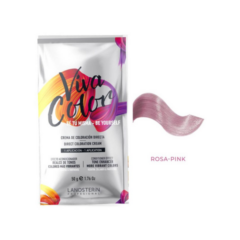 Crema de Coloración Viva Color 5000 Rosa 50g