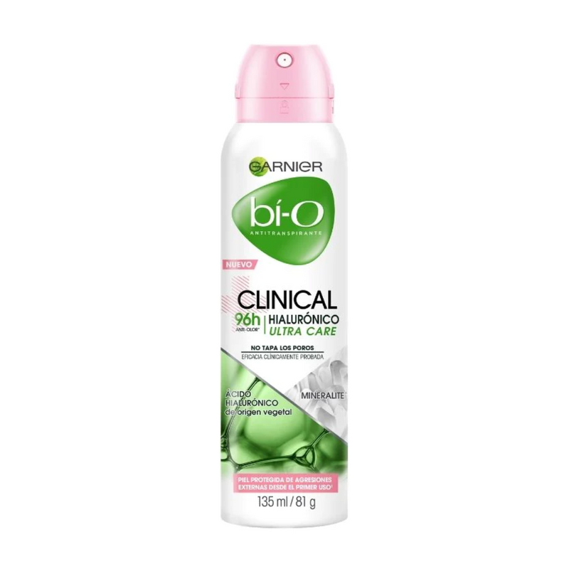 Desodorante Bi-O Spray Clinical Hialurónico Ultra Care 135 ML