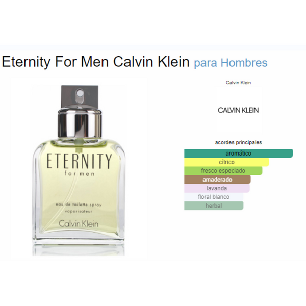 Eternity For Men 100ML EDT  Hombre Calvin Klein