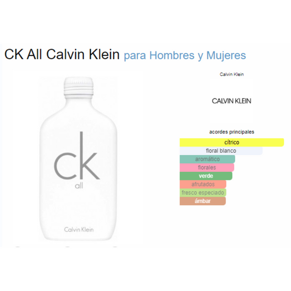 CK All Unisex EDT 100ML .