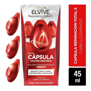 Elvive Cápsulas Reparación Total 5 15ml x 3 ampollas