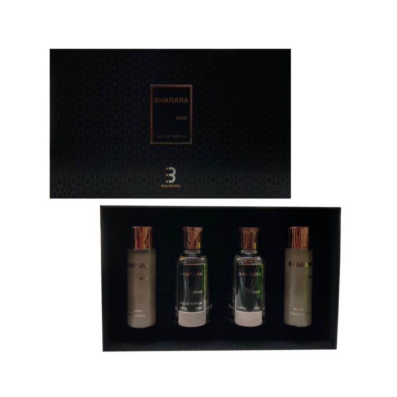 Estuche Bharara King EDP 100 ML + 150 ML Gel + 150 ML BL + 100 ML After Shave