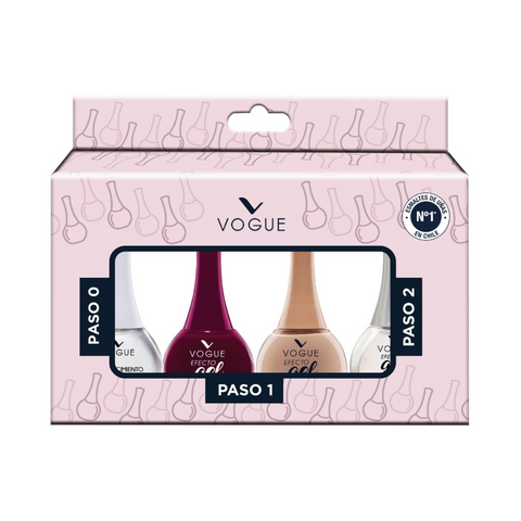 Pack de Esmaltes Vogue Efecto Gel x 4 de 14 ml