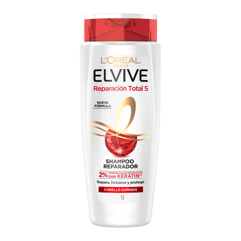 ELVIVE Reparación Total 5 SHAMPOO 1000 ML Cabello Dañado