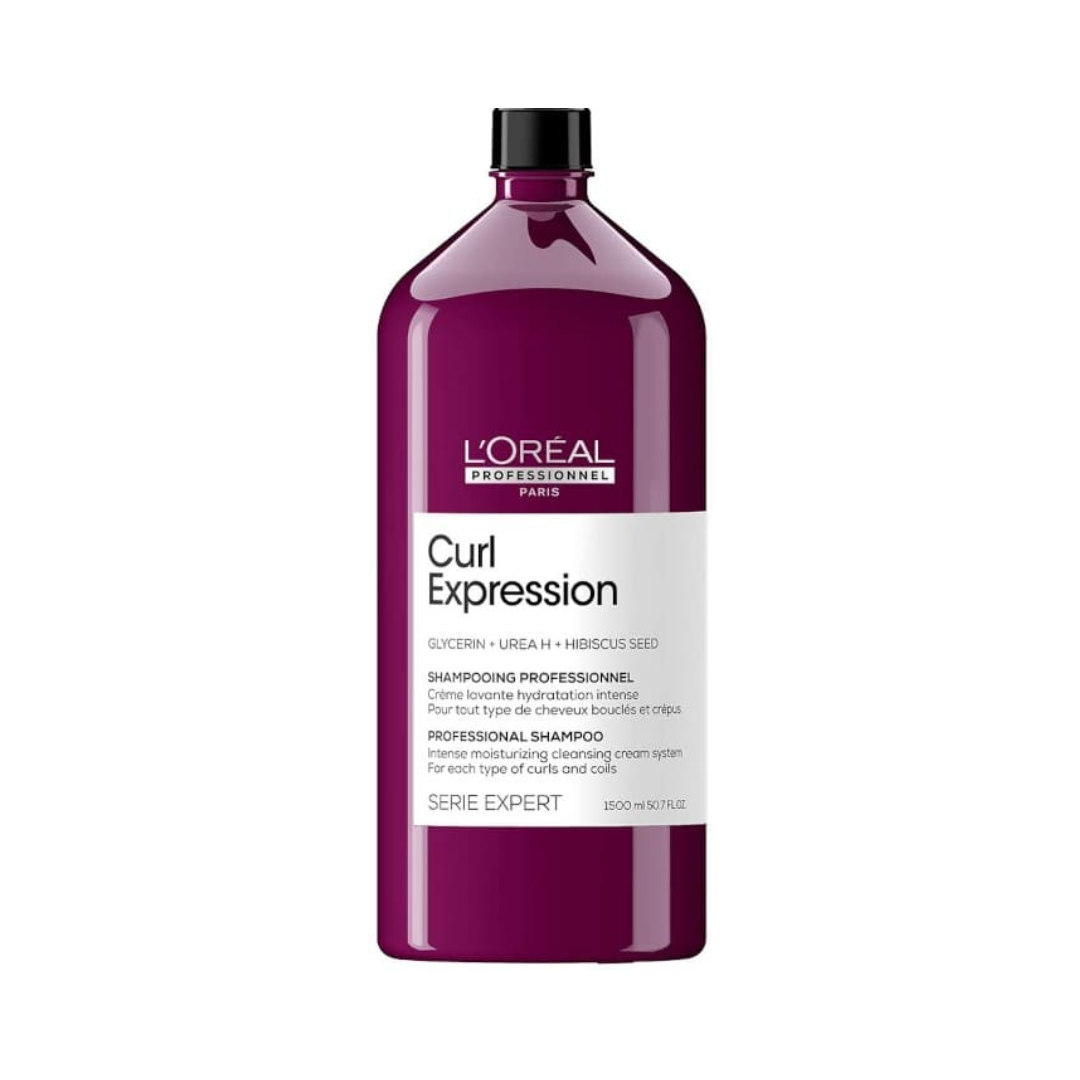 Shampoo Hidratación Intensa Cabello Rizado y Ondas Curl Expression Serie Expert 1500 ML Loreal Pro