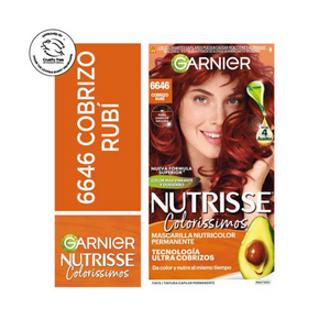 Tinte Nutrisse Clororíssimos 6646 Cobrizo Rubí Garnier