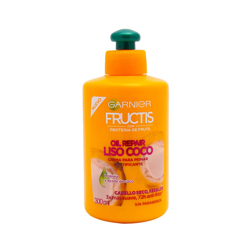 Garnier Crema FRUCTIS P/PEINAR LISO COCO 300 ML