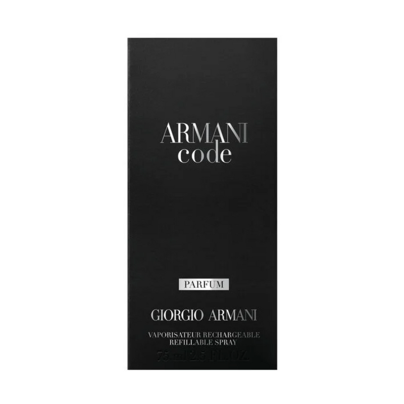 Giorgio Armani Code PARFUM 75 ML Hombre RECARGABLE