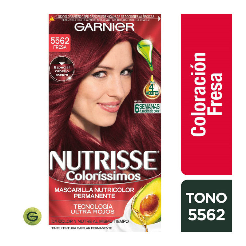 Tinte Nutrisse Clororíssimos 5562 Fresa Garnier