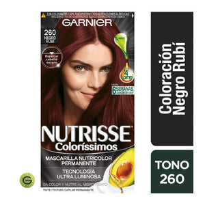 Tinte Nutrisse Clororíssimos 260 Negro Rubí Garnier