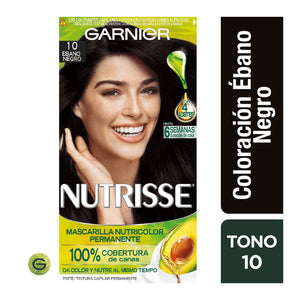 Tinte Nutrisse 10 Ébano Negro Garnier