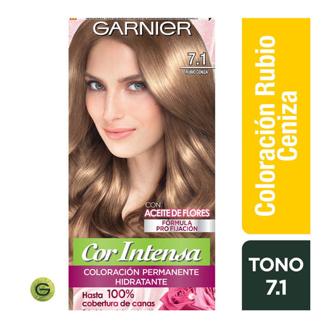 Tinte Cor Intensa 7.1 Rubio Ceniza Garnier