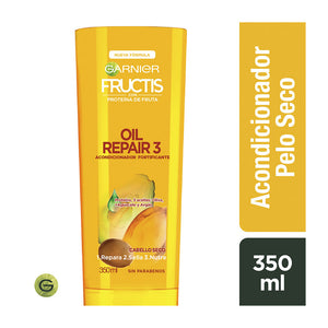 Acondicionador Fructis Oil Repair 3 Oliva Aguacate Argan Cabello Seco 350 Ml