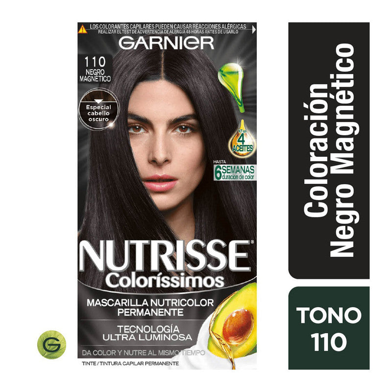 Tinte Nutrisse Clororíssimos 110 Negro Magnético Garnier