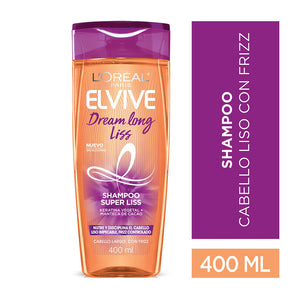 Shampoo Elvive Dream Long Liss Cabello Largo con Frizz 400 Ml