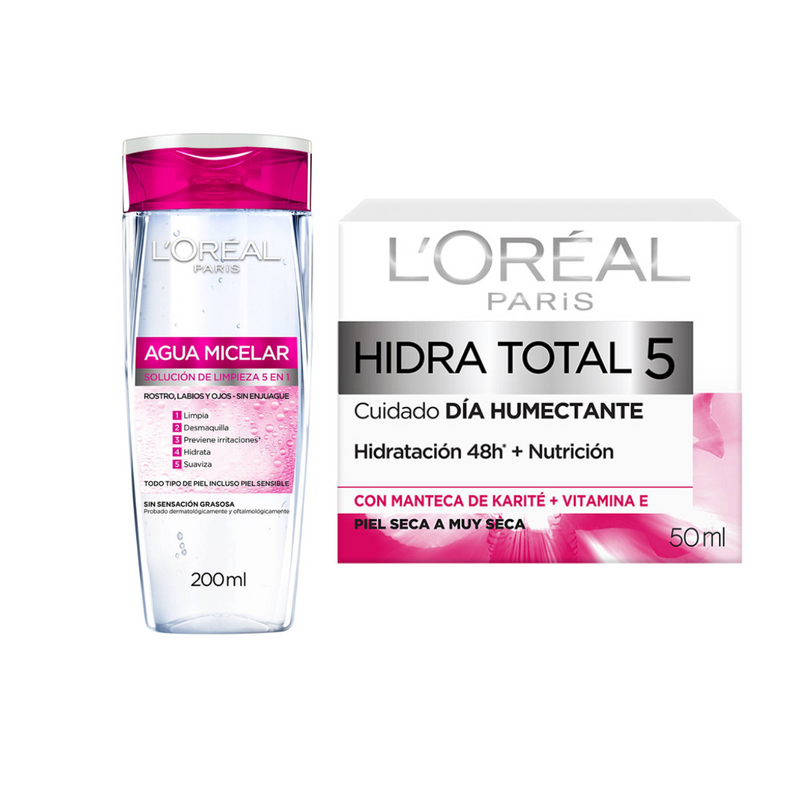 LOréal Paris Pack HT5 Día + Micelar Regular 200 ML