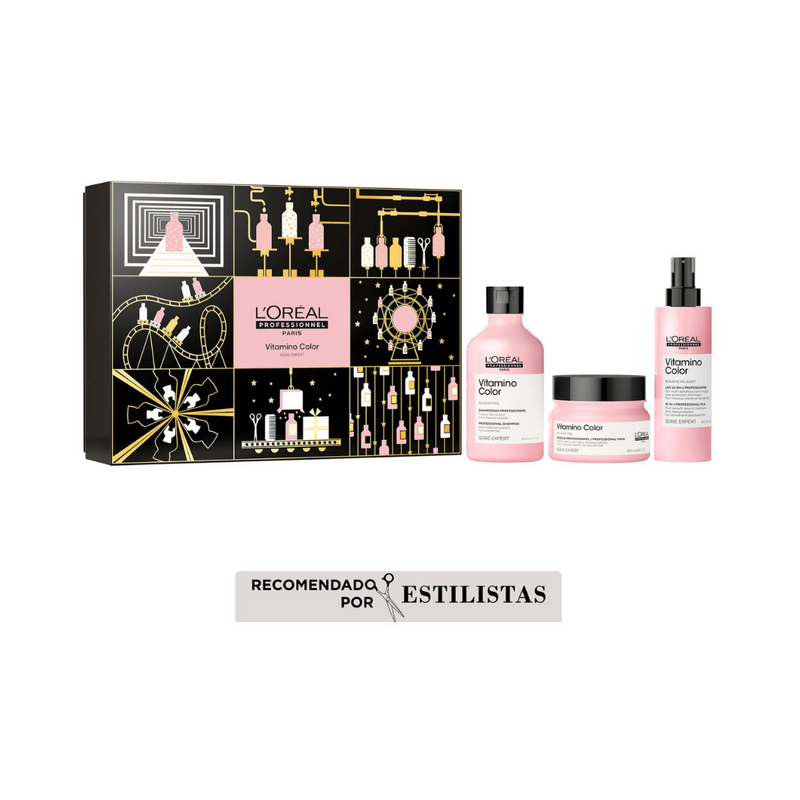 LOréal Professionnel Serie Expert Vitamino Color Shampoo 300 ml + Máscara 250 ml + Lait 10 en 1 190 ml