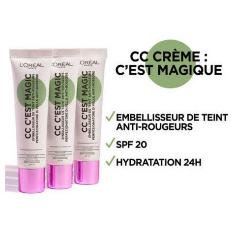 LOreal Cc Cream CEst Magic Antiredness Green