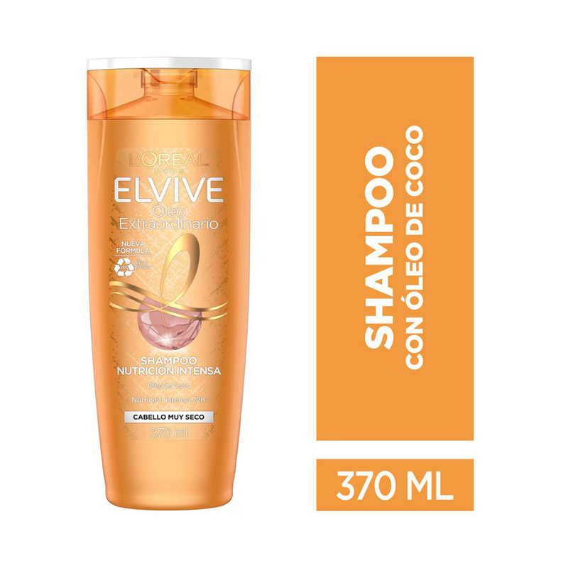 L'oréal Paris Shampoo Elvive Óleo Extraordinario Cabello Muy Seco 370 ML