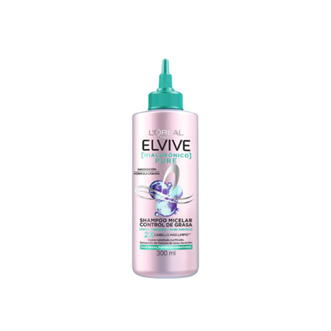 L'oréal Paris Shampoo Micelar Control de Grasa Elvive HA Pure 300 ML