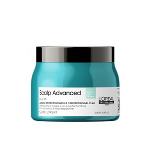 Máscara 2 en 1 Limpieza Profunda Cabello Graso Scalp Advanced 500ml Loreal Professionnel