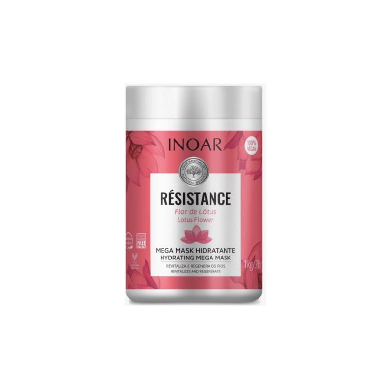 Máscara Hidratante INOAR Resistance Flor de Lótus 1 Kg.