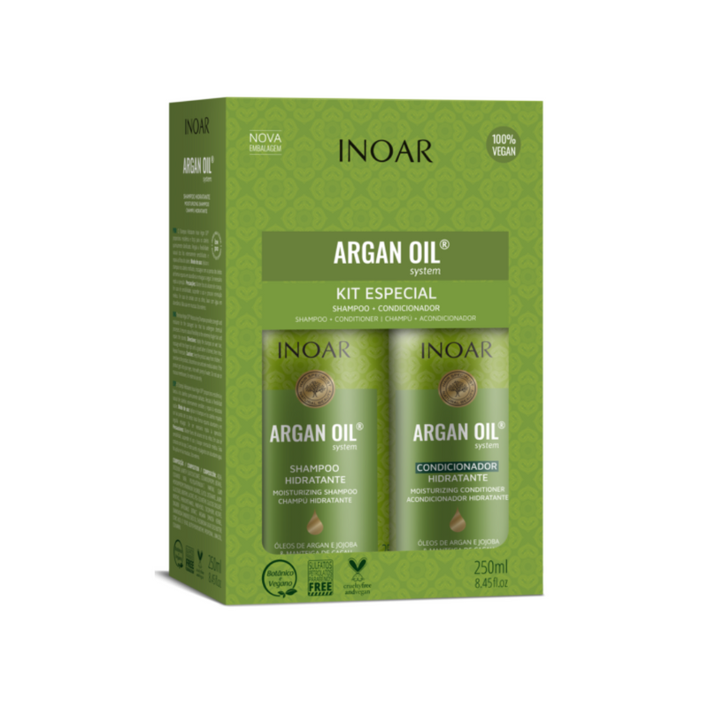 Pack INOAR Argan Oil Shampoo + Acondicionador 250ml