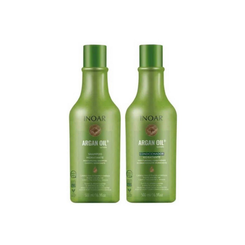 Pack INOAR Argan Oil Shampoo + Acondicionador 500 ml